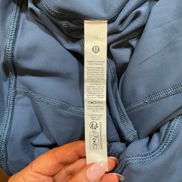 Lululemon Pace Rival Skort Navy Blue Athletic Skort Size 12 - Picture 5 of 7